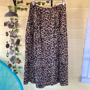 Liz Claiborne leopard print maxi skirt